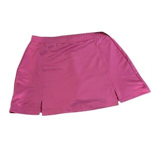Adidas Size 14  pink climate control skort 3.5” inseam back pocket stretch